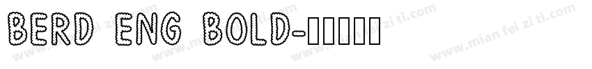 BERD ENG BOLD字体转换